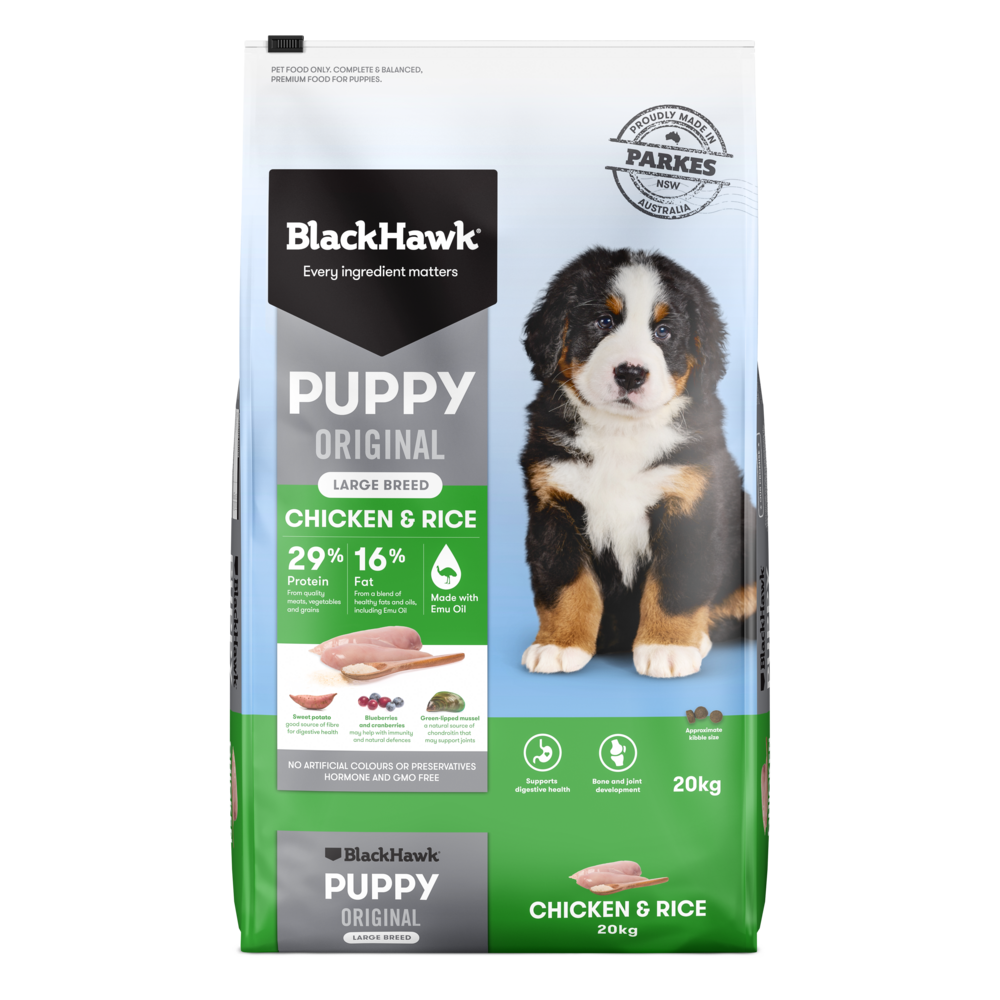 Black Hawk Puppy Large Breed Chicken and Rice Dry Dog Food