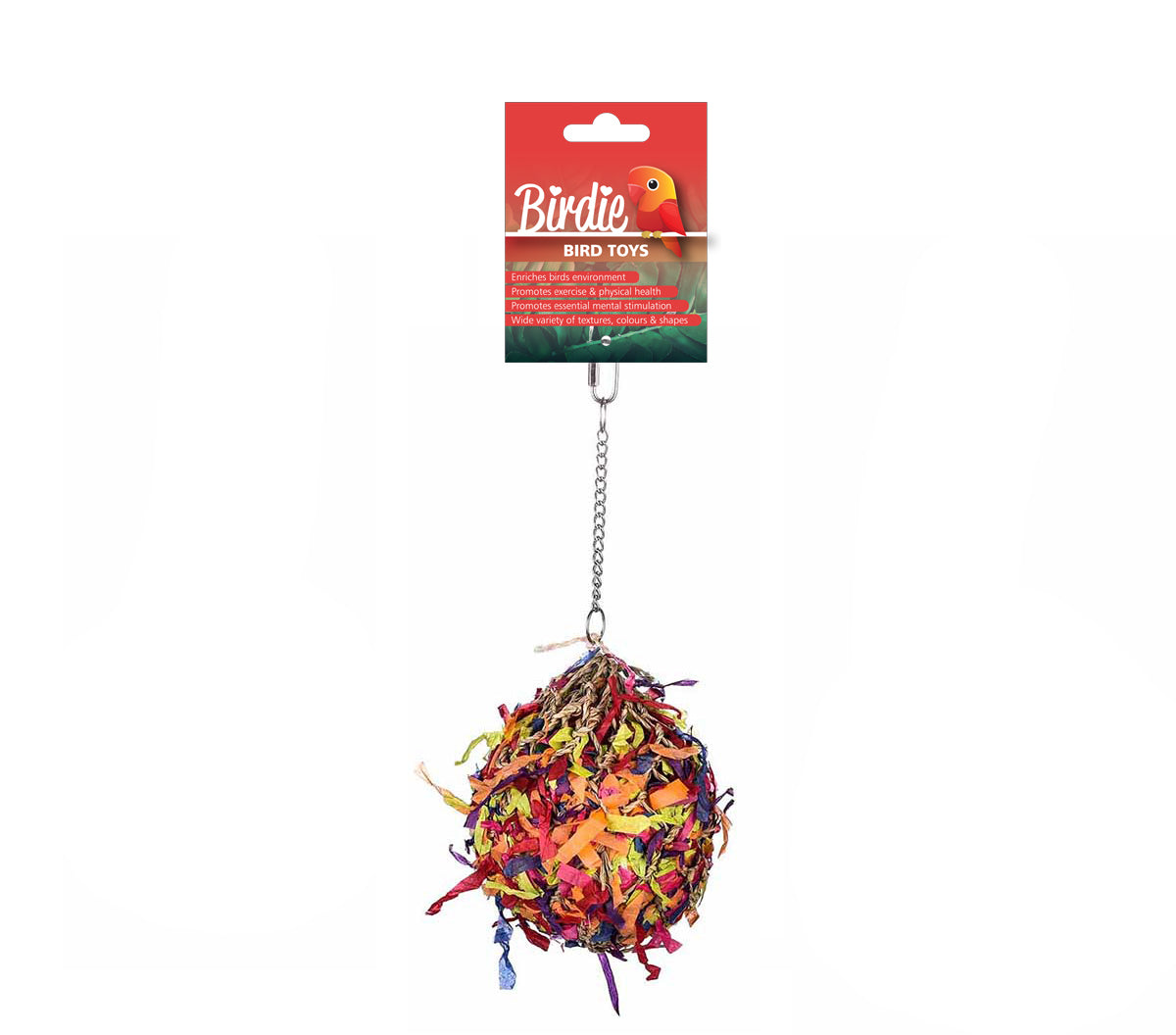 Birdie Foraging Super Shredder Ball Bird Toy