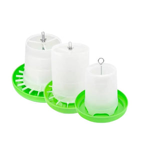 Bainbridge Green And White Hanging Poultry Feeder