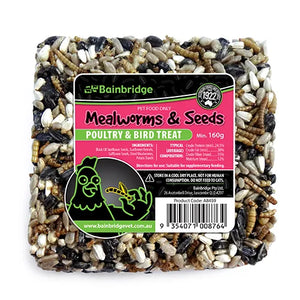 Bainbridge Mealworms and Seed Poultry and Bird Treat