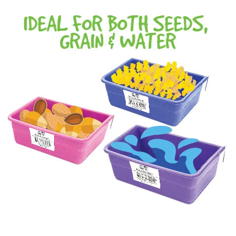 Bainbridge Rectangular Feeder Parrot Plastic