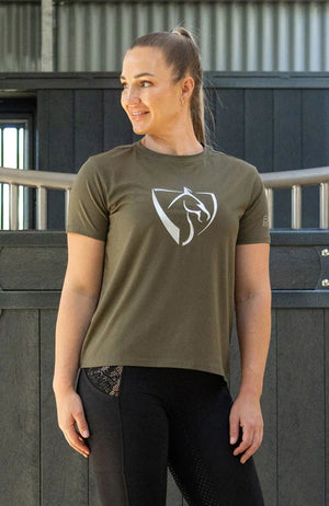Bare Equestrian Silver Logo T-Shirt