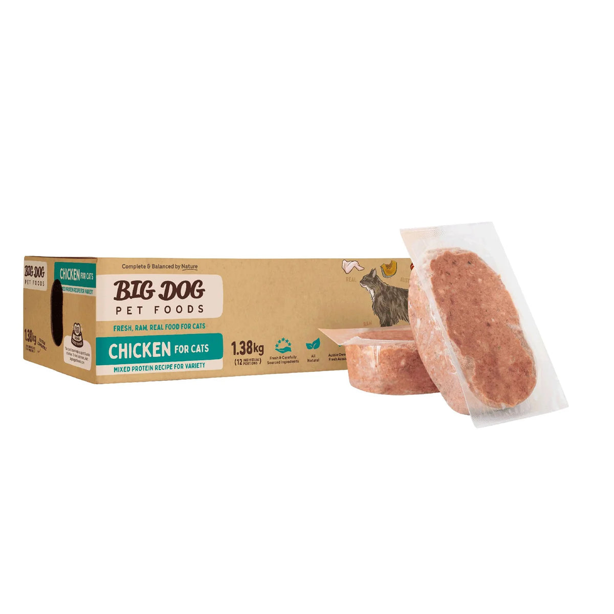 Big Dog BARF Diet Cats Chicken Frozen Food