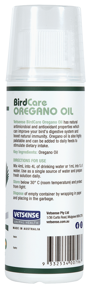 Vetsense Birdcare Oregano Oil