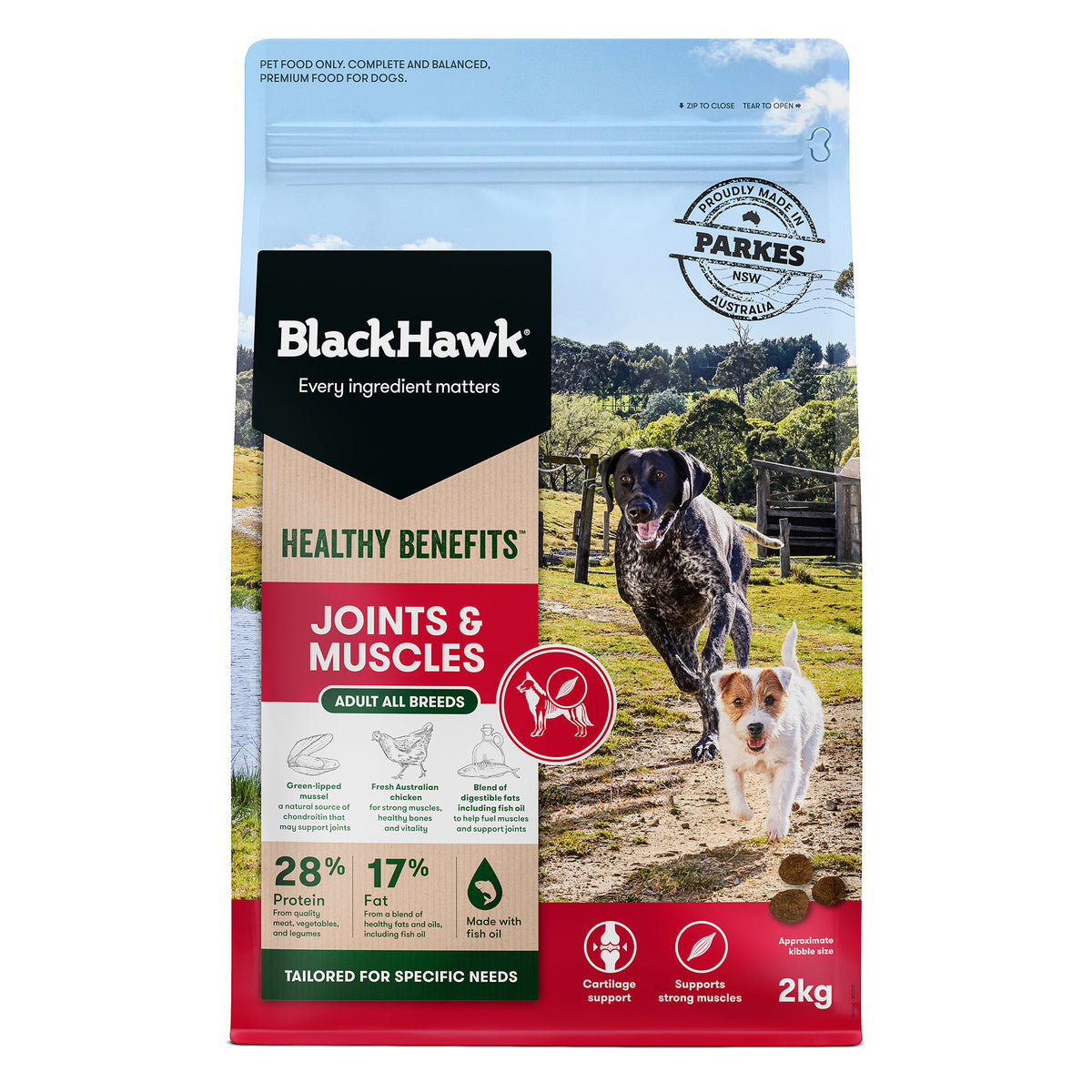 Black Hawk Healthy Benefits Joints and Muscles Dry Dog Food