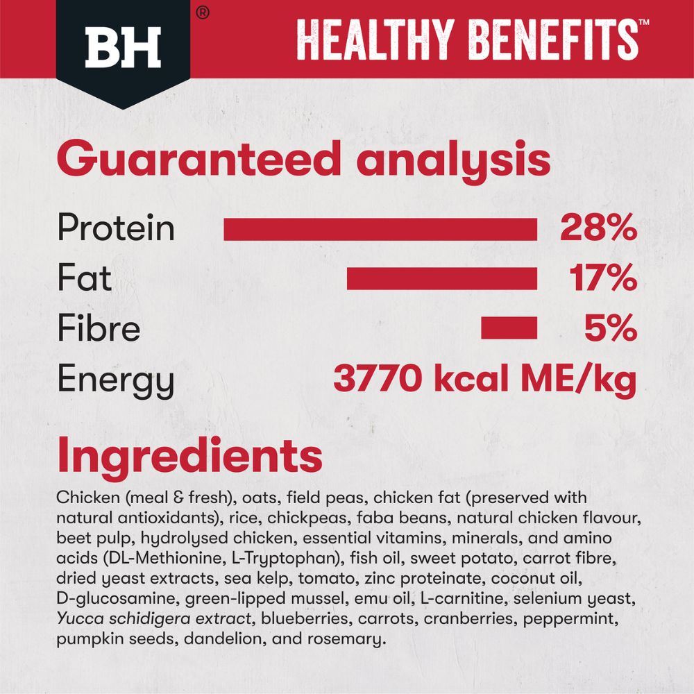 Black Hawk Healthy Benefits Joints and Muscles Dry Dog Food