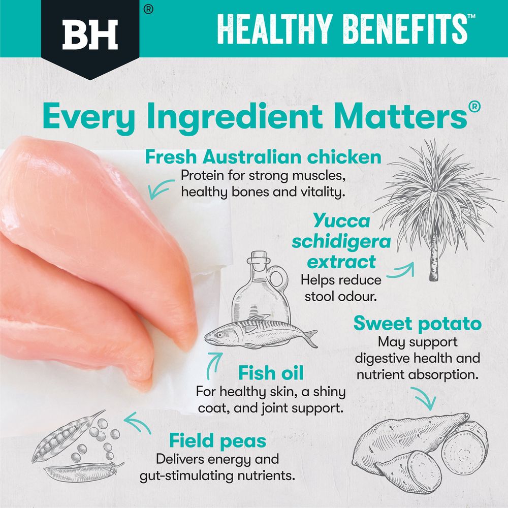 Black Hawk Healthy Benefits Sensitive Skin and Gut Dry Dog Food