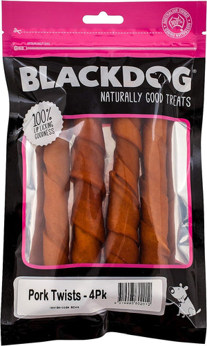 Blackdog Pork Twists Dog Treat