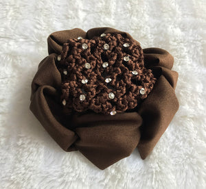 Brookies Scrunchie Hair Net with Rhinestones