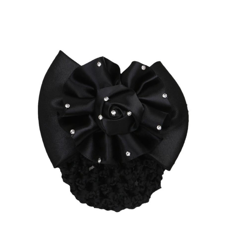 Brookies Show Bow Hair Net with Rhinestones