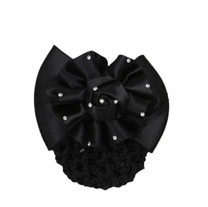 Brookies Show Bow Hair Net with Rhinestones