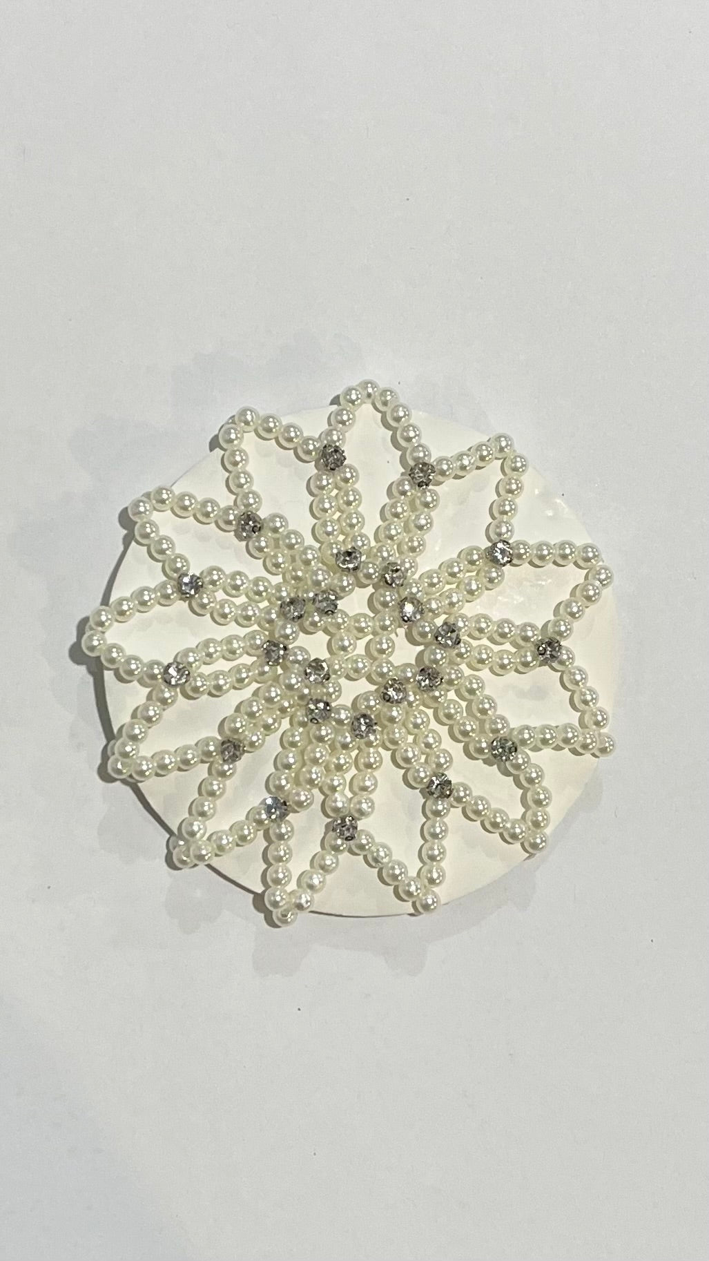Brookies Rhinestone Imitation Pearl Bun Cover