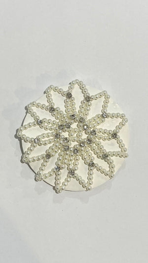 Brookies Rhinestone Imitation Pearl Bun Cover