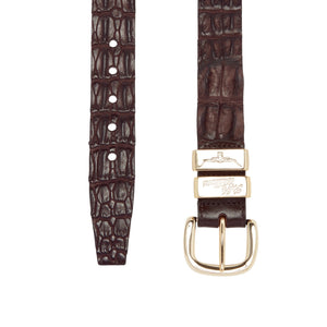 RM Williams Crocodile Drover Belt