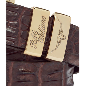 RM Williams Crocodile Drover Belt