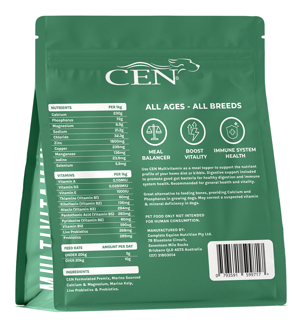 CEN Dog Multivitamin Powder Meal Topper Supplement
