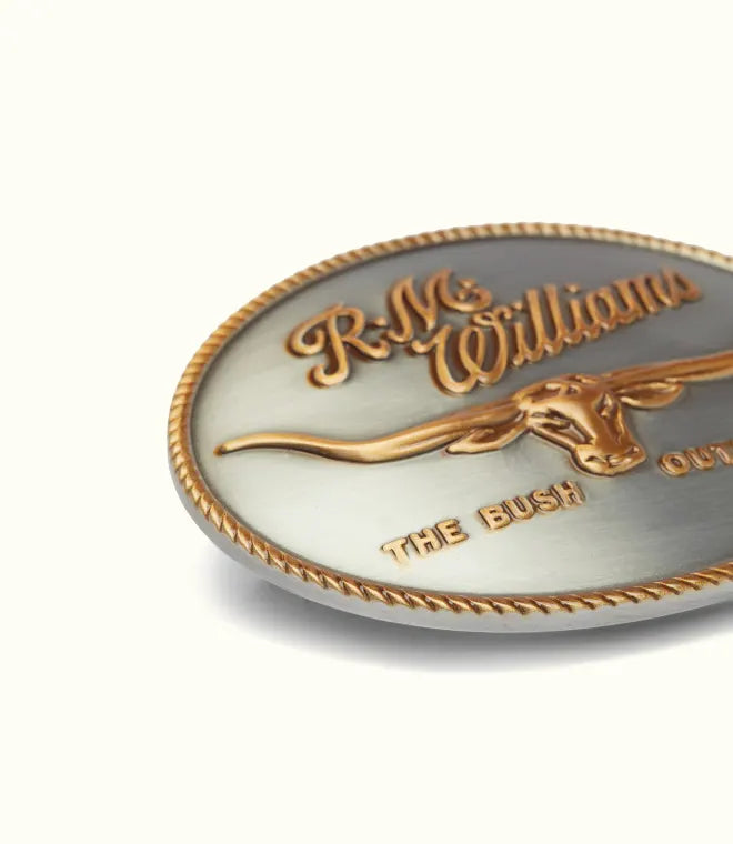 R.M.Williams Logo Buckle
