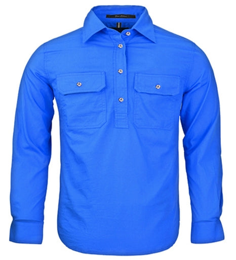 Pilbara Childrens Closed Front Long Sleeved Shirt