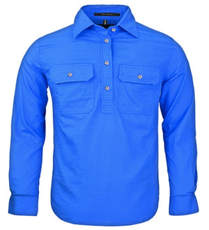 Pilbara Childrens Closed Front Long Sleeved Shirt