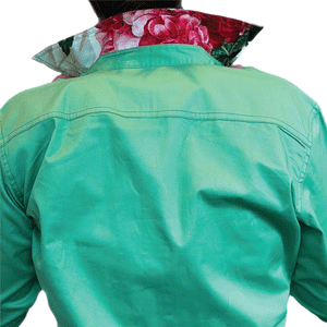 Antola Trading Simone Green - Floral Half Button Shirt