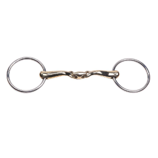 Curved Gold Training Snaffle