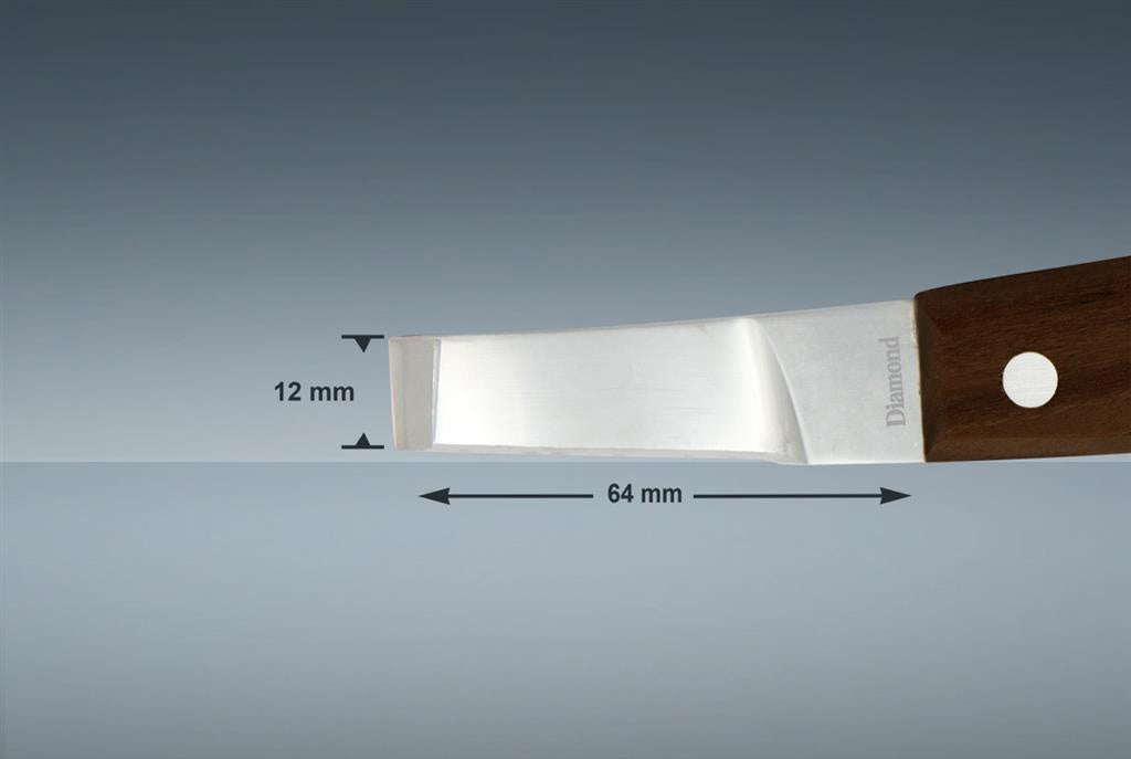 Diamond Super Sharp Hoof Knife Wide Blade Left