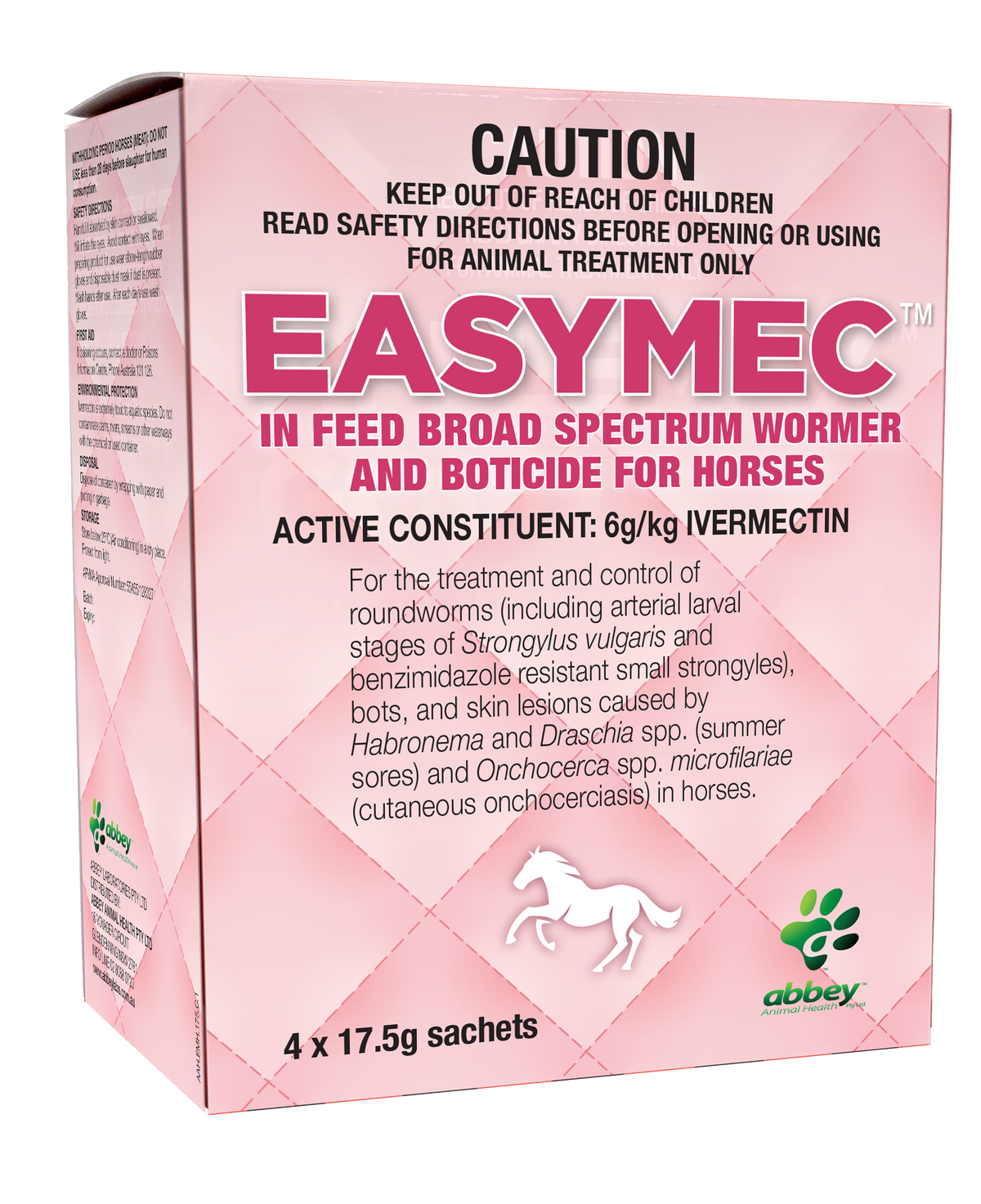 Abbey Labs Easymec In Feed Broad Spectrum Horse Wormer