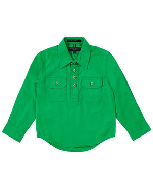 Pilbara Childrens Closed Front Long Sleeved Shirt