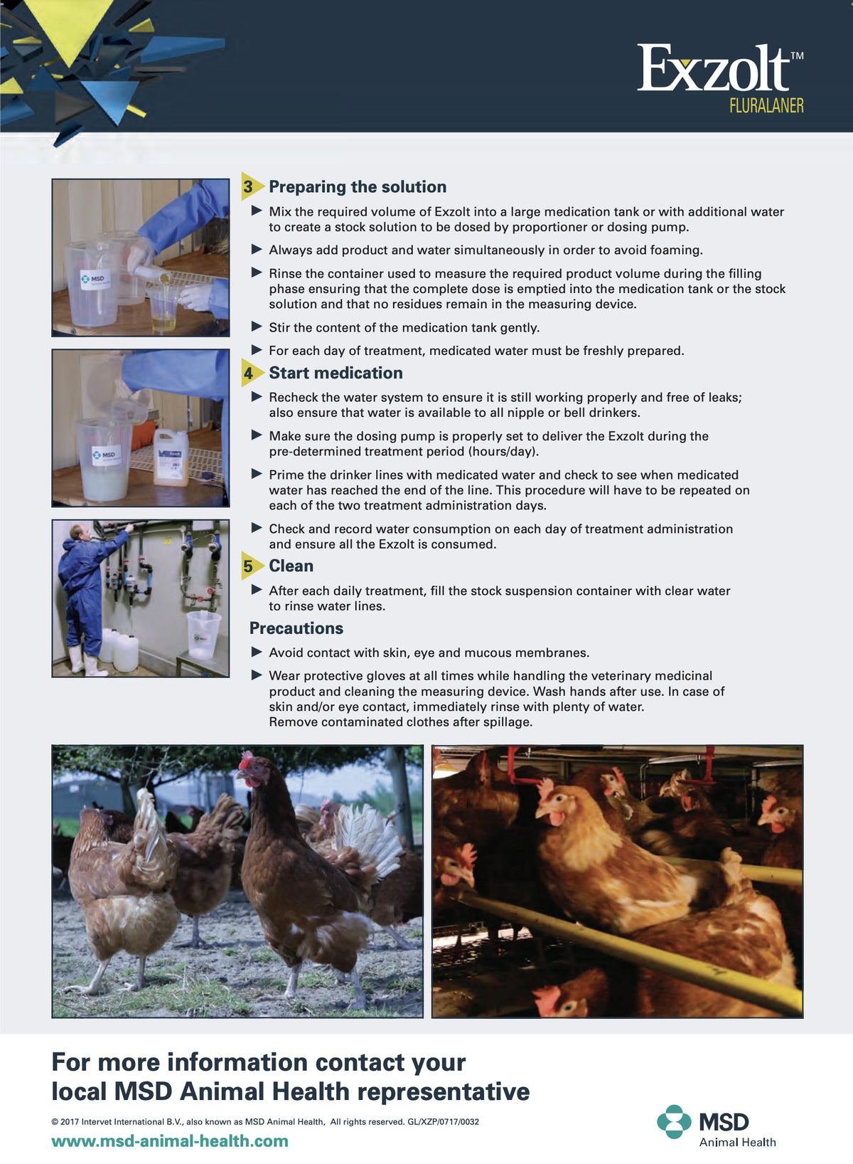 MSD Exzolt Red Mite Treatment For Chickens