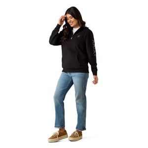 Ariat Womens Foundation Logo 1/2 Zip Sweatshirt