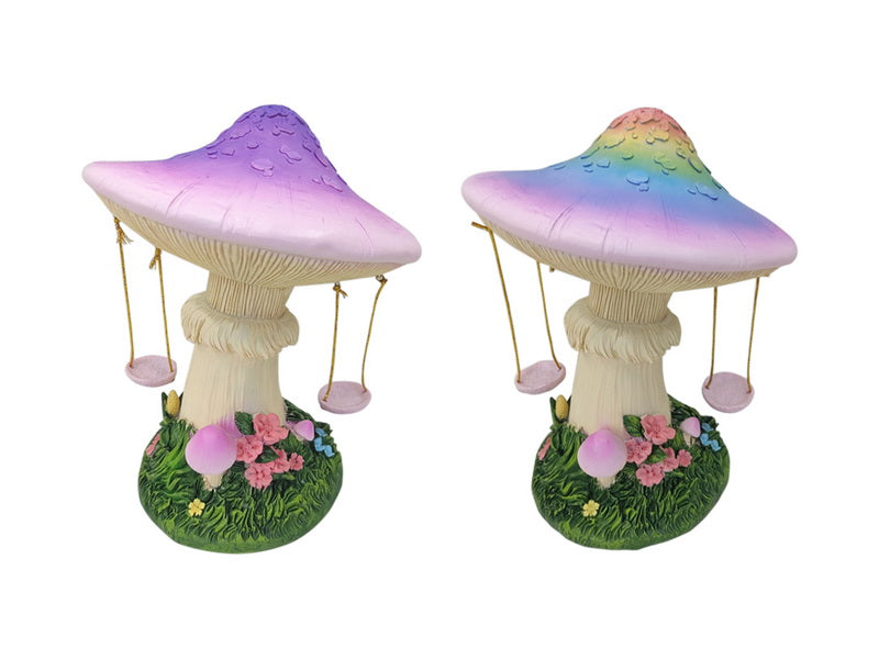 Mushroom with Swing 2 Asstd 19cm