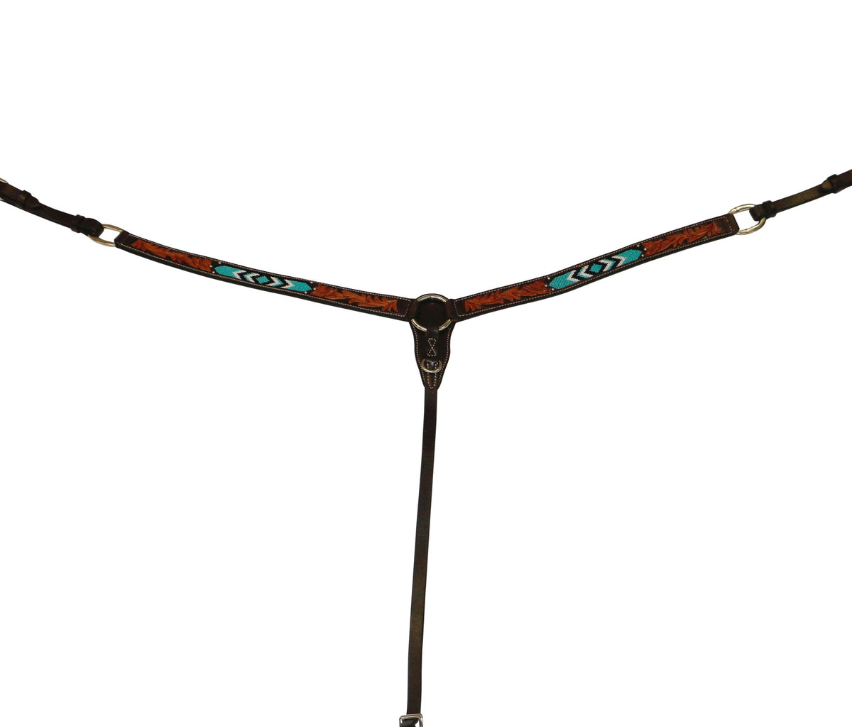 Fort Worth Beaded Leather Breastcollar