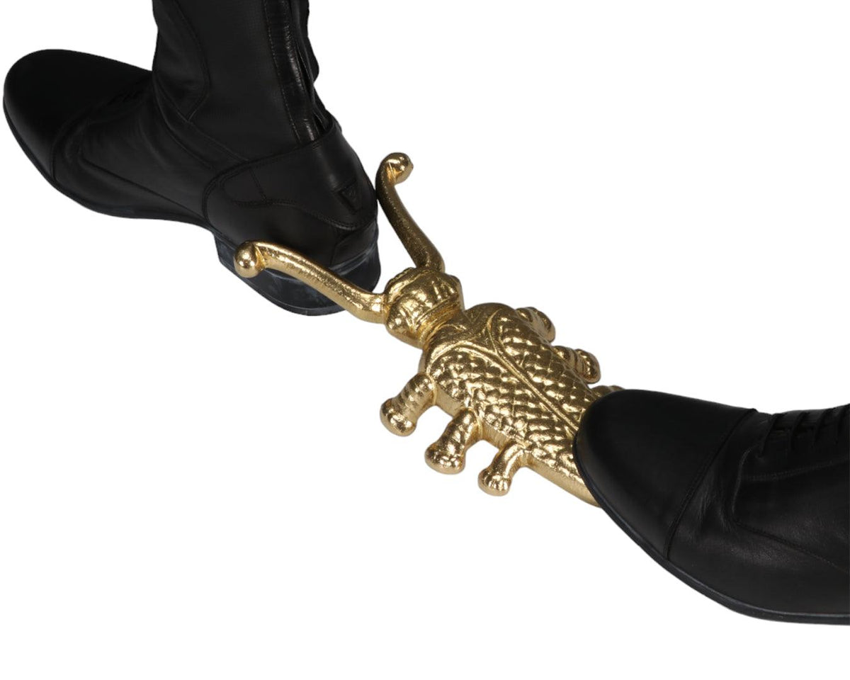 Beetle Boot Jack Solid Brass