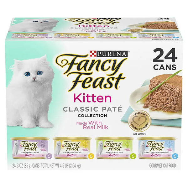 Fancy Feast Kitten Classic Pate Collection Wet Cat Food Brookies