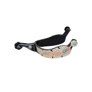 Cowboy Tack Feather Medium Cup Spurs