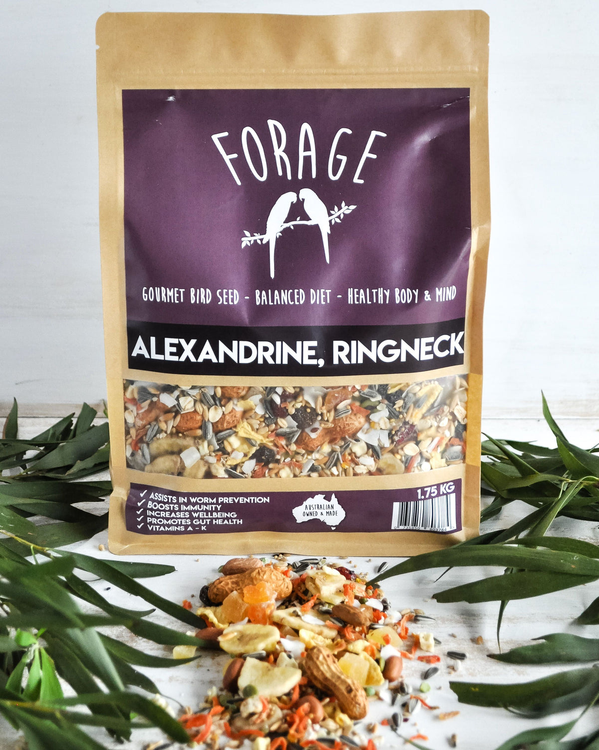 Forage Gourmet Ringneck and Alexandrine Blend