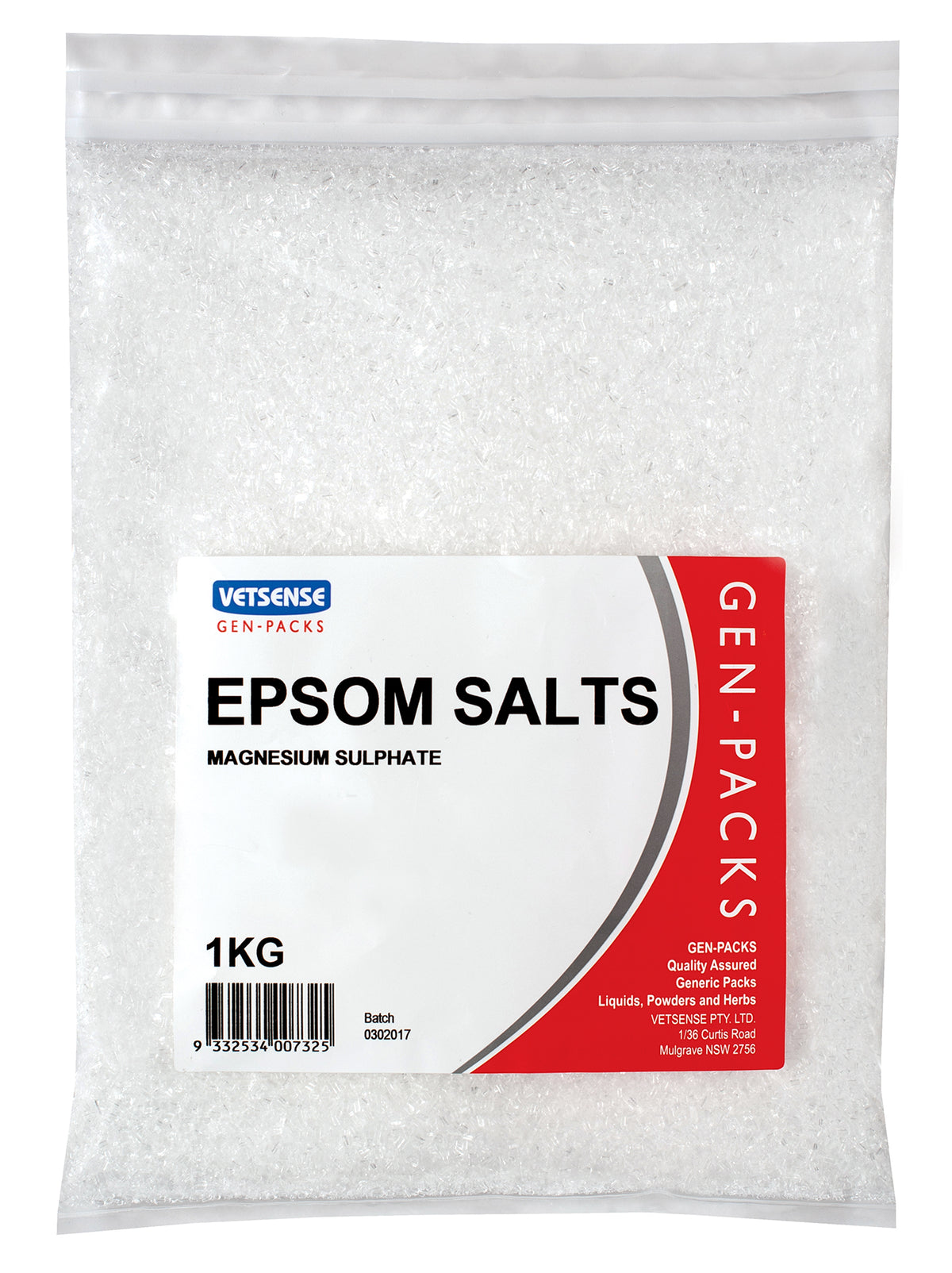 Vetsense Gen Pack Epsom Salt