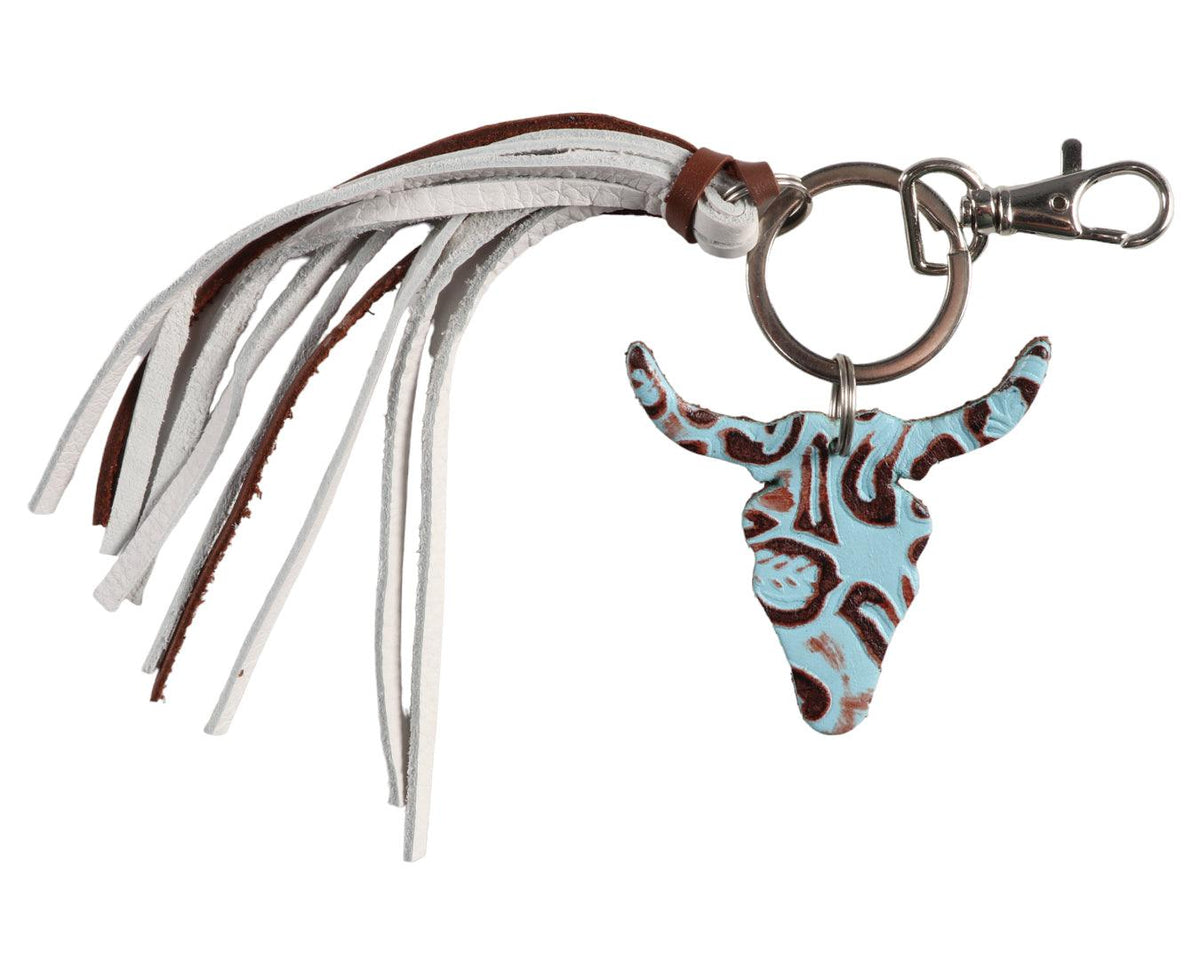 Fort Worth Long Horn Tassel Key Ring