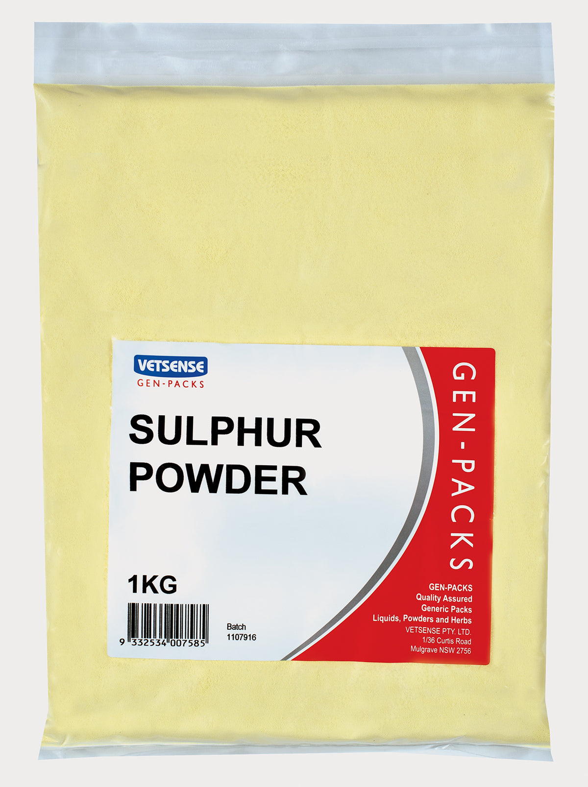 Vetsense Gen Pack Sulphur Powder