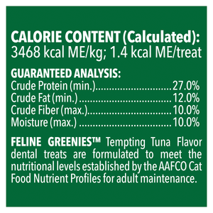 Greenies Dental Cat Treats Tuna Flavour