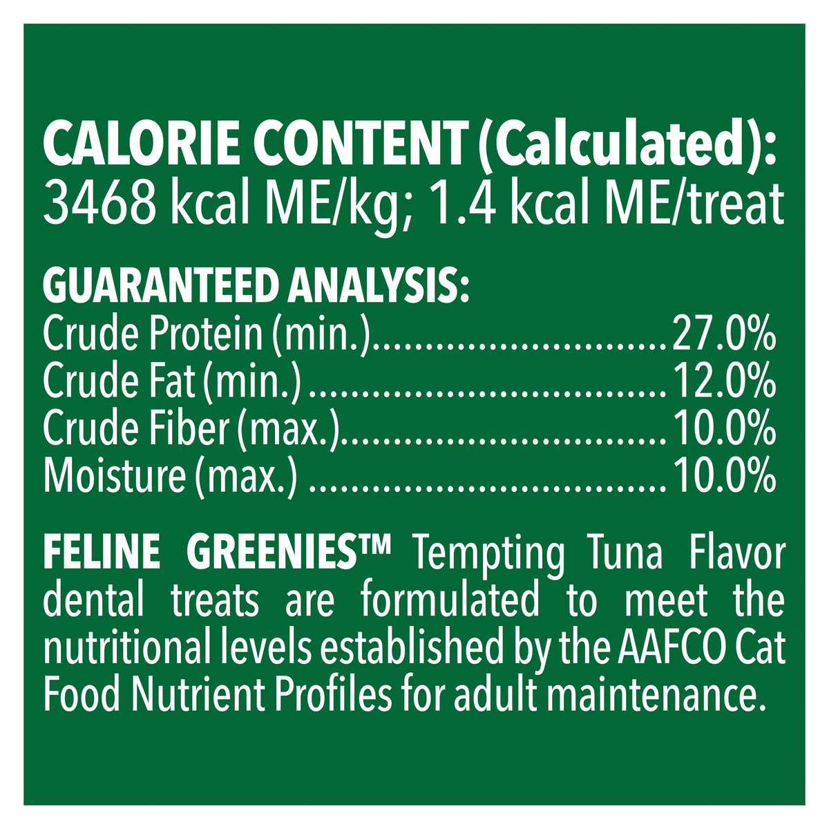 Greenies Dental Cat Treats