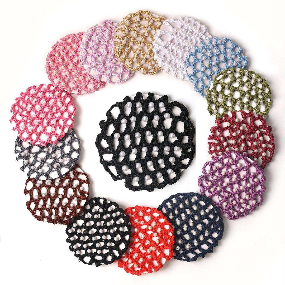Brookies Bun Net with Imitation Pearls