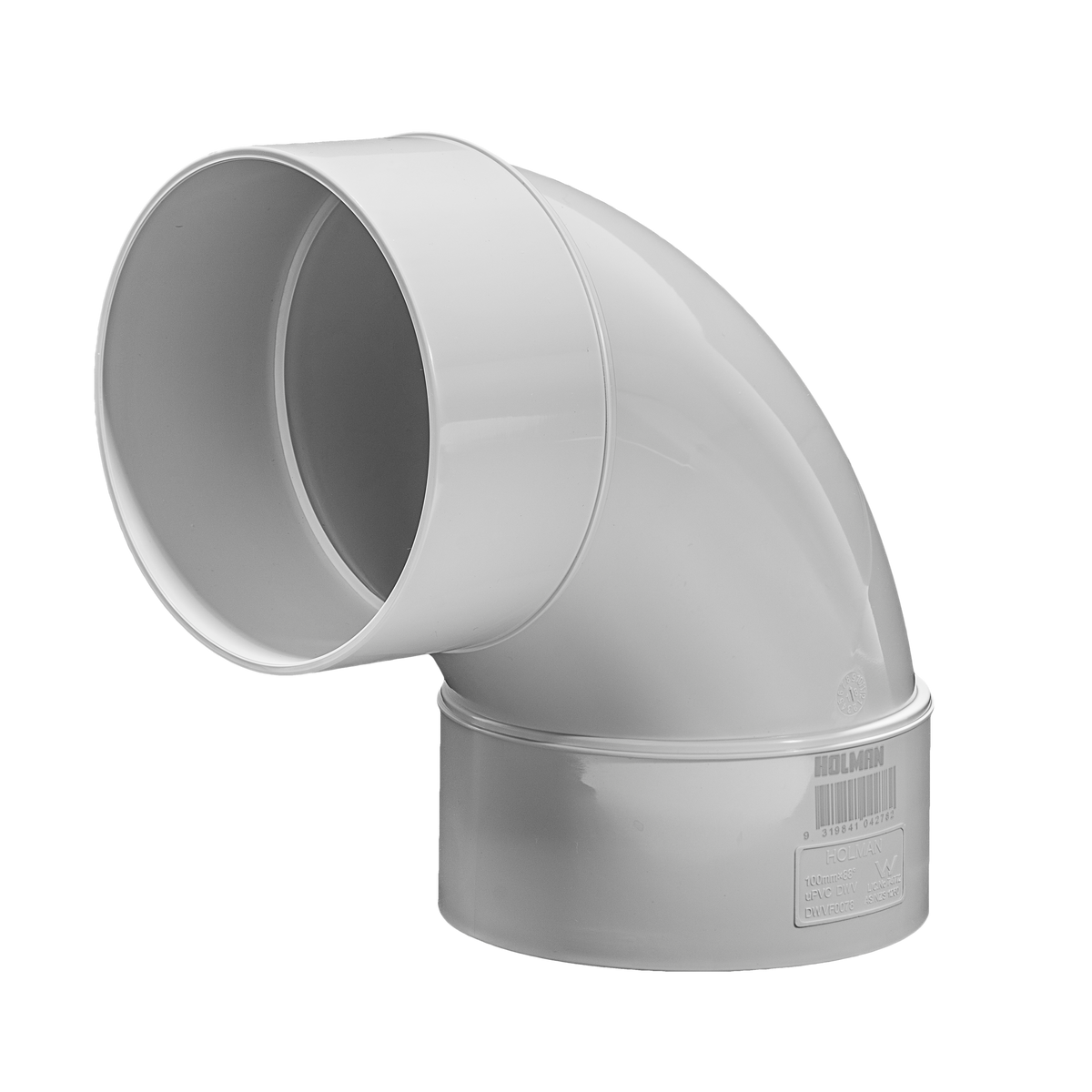 Holman DWV PVC Bend F&F Plain 88Deg 100mm