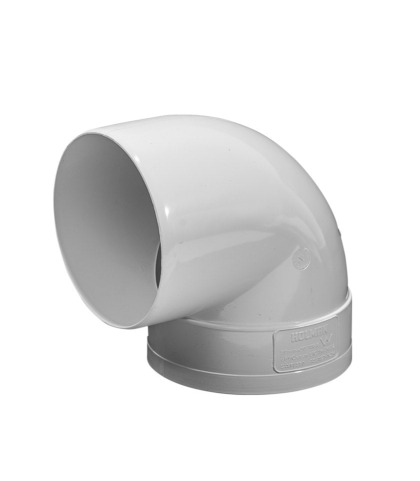 Holman Storm PVC Elbow M&F 90Deg 90mm