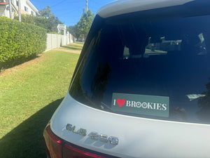 Brookies Bumper Sticker Heart