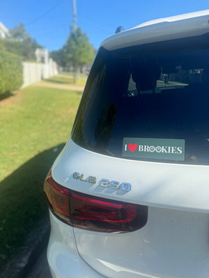 Brookies Bumper Sticker Heart