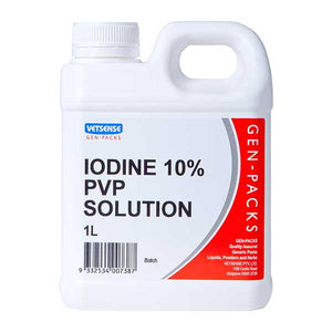 Vetsense Gen Pack Iodine 10% PVP Solution