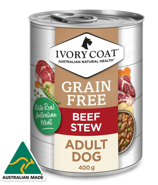 Ivory Coat Grain Free Beef Stew Wet Dog Food