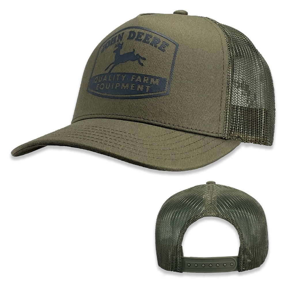 John Deere Twill/Mesh Truck Cap Olive