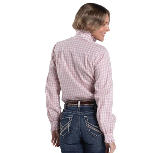 Just Country Womens Abbey Frills Full Button Workshirt